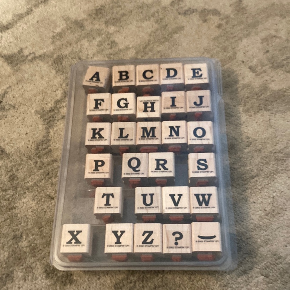 Stampin’ up Bold Alphabet stamp set
